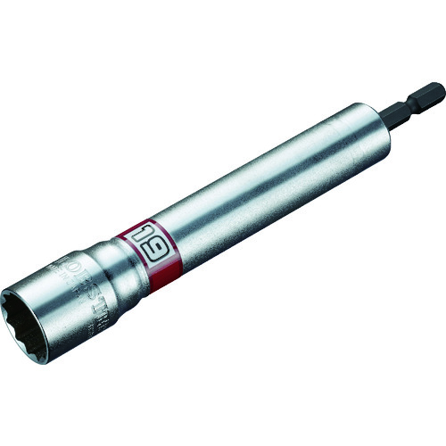 トラスコ中山 エビ 電ドルソケット“ストロック” ロングソケット 12角 対辺19mm(ご注文単位1個)【直送品】