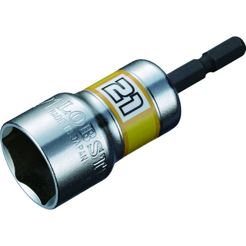 トラスコ中山 エビ 電ドルソケット“ストロック” ショートソケット 6角 対辺21mm(ご注文単位1個)【直送品】