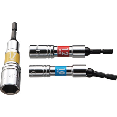 トラスコ中山 スーパー 電ドル用ソケットビット(ユニバーサルタイプ) 呼びS:17mm(ご注文単位1個)【直送品】