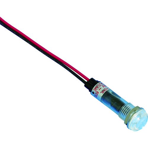 トラスコ中山 サカズメ 坂詰製作所 防水防滴IP65 LED表示灯 Φ10 赤(ご注文単位1個)【直送品】