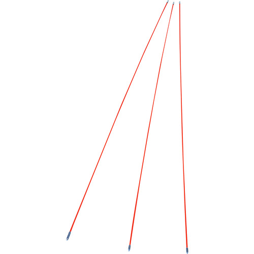 トラスコ中山 プロメイト ケーブル牽引具 ジョイントライン スネーク(3本組) ロッド径4.0mm ロッド長さ1.5m(ご注文単位1セット)【直送品】