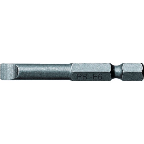 トラスコ中山 PBスイスツールズ E6-100-6 段付マイナスビット(ご注文単位1本)【直送品】