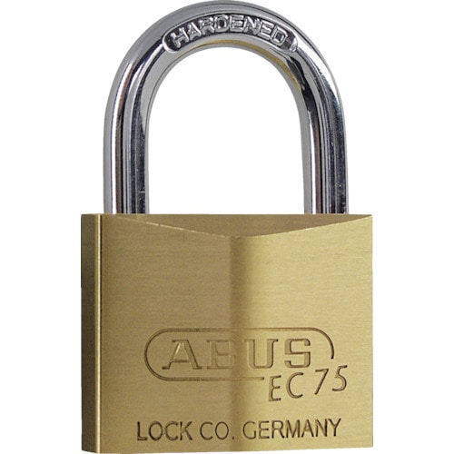 トラスコ中山 ABUS 真鍮南京錠 EC75-40 ディンプルシリンダー バラ番(ご注文単位1個)【直送品】