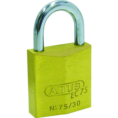 トラスコ中山 ABUS 真鍮南京錠 EC75-60 ディンプルシリンダー 同番(ご注文単位1個)【直送品】