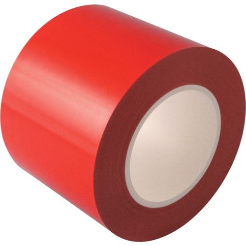 トラスコ中山 日東エルマテ ラインテープE-CR(BC) 0.16mm×100mm×50m 赤(ご注文単位1巻)【直送品】