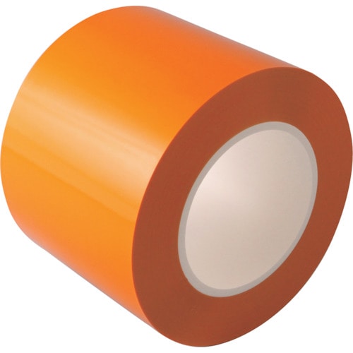 トラスコ中山 日東エルマテ ラインテープE-CR(BC) 0.16mm×100mm×50m オレンジ(ご注文単位1巻)【直送品】