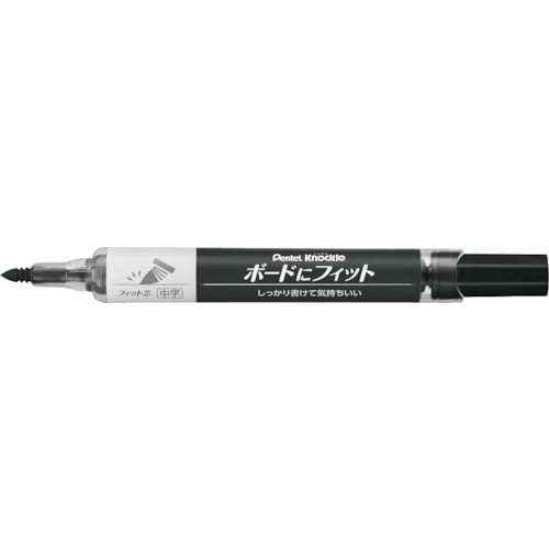 トラスコ中山 ペンテル ノックル ボードにフィット 中字 黒（ご注文単位1本）【直送品】