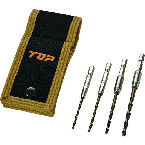 トラスコ中山 TOP コバルトドリル4本セット(ご注文単位1セット)【直送品】