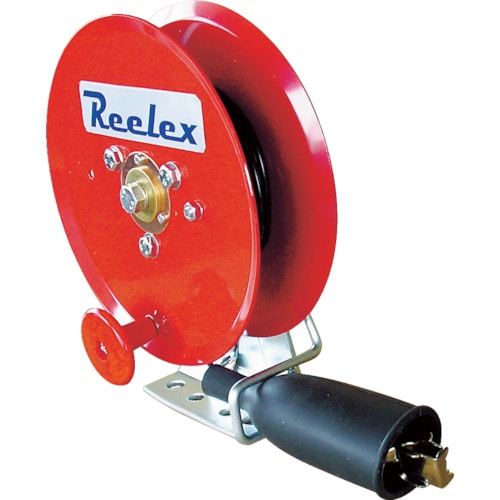 トラスコ中山 Reelex 手動巻アースリール 0.75SQ×10m 50Aアースクリップ付(ご注文単位1台)【直送品】