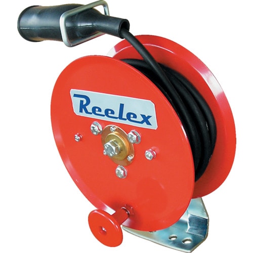 トラスコ中山 Reelex 手動巻アースリール 2.0SQ×10m 50Aアースクリップ付(ご注文単位1台)【直送品】