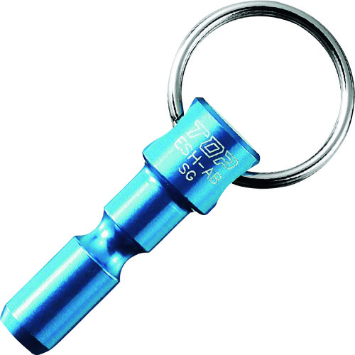 トラスコ中山 TOP アルミキーアダプター ブルー(ご注文単位1個)【直送品】