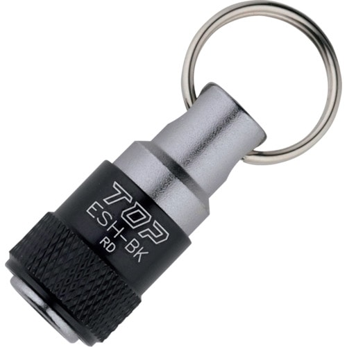 トラスコ中山 TOP 携帯用ソケットホルダー リング付 ブラック(ご注文単位1個)【直送品】