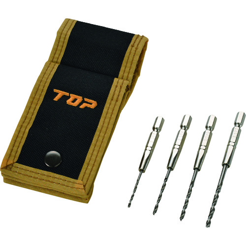 トラスコ中山 TOP 鉄工ドリル4本セット 102-5986(ご注文単位1セット)【直送品】