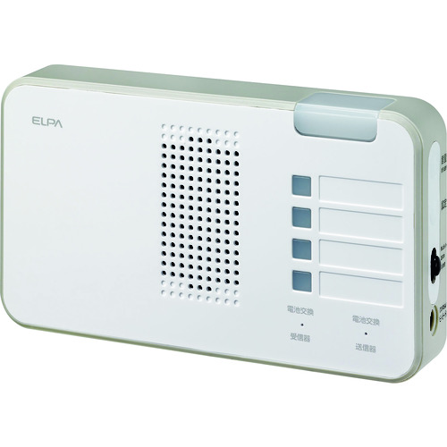 トラスコ中山 ELPA ワイヤレスチャイムランプ付受信器（ご注文単位1個）【直送品】