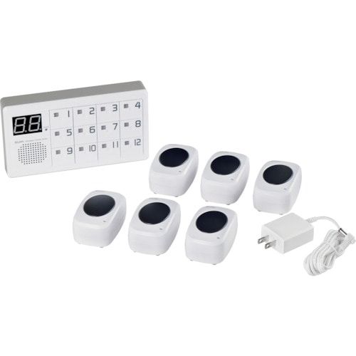 トラスコ中山 ELPA ワイヤレスチャイム12CH受信器セット（ご注文単位1台）【直送品】