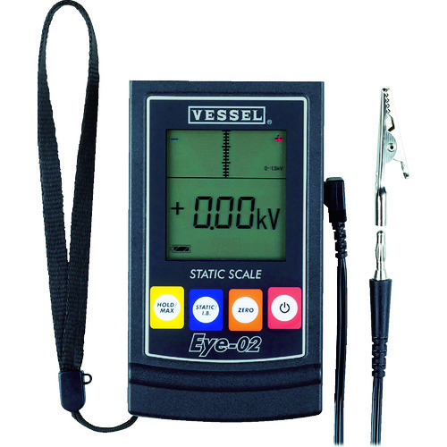 トラスコ中山 ベッセル 静電気測定器 No.Eye-02(ご注文単位1台)【直送品】