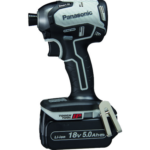 トラスコ中山 Panasonic デュアル インパクトドライバー 18V 5.0Ahセット グレー(ご注文単位1台)【直送品】
