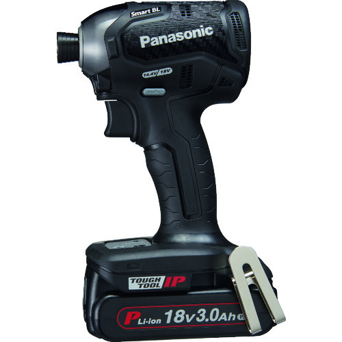 トラスコ中山 Panasonic デュアル インパクトドライバー 18V 3.0Ahセット 黒(ご注文単位1台)【直送品】