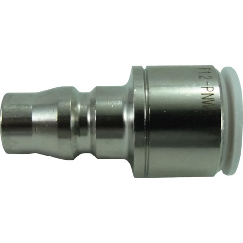 トラスコ中山 チヨダ ファイブ内蔵カップリングストレートプラグ W(白)12mm(ご注文単位1個)【直送品】