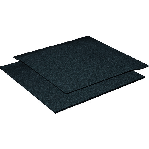 トラスコ中山 イノアック カームフレックス F-2 黒 40x1000x1000 化粧断ち加工(ご注文単位10枚)【直送品】