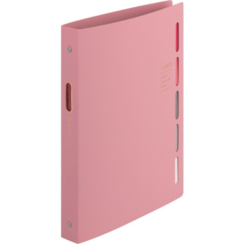 トラスコ中山 マルマン B5 バインダー クラルテ ピンク(ご注文単位1冊)【直送品】