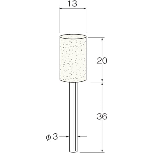 トラスコ中山 リューター 軸付フェルトバフ外径(mm):13(ご注文単位1袋)【直送品】