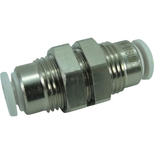 トラスコ中山 チヨダ ファイブバルクヘッドユニオン W(白)4mm(ご注文単位1個)【直送品】