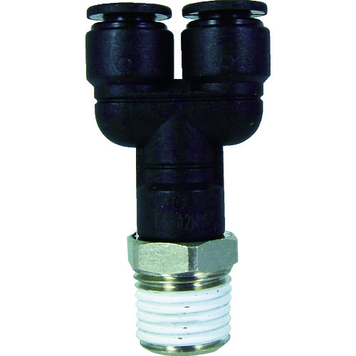トラスコ中山 チヨダ ファイブメイルブランチワイ 6mm・R1/4(ご注文単位1個)【直送品】