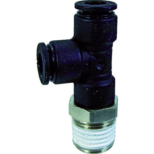 トラスコ中山 チヨダ チューブ継手 ファイブメイルランティ 6mm・R1/4(ご注文単位1個)【直送品】