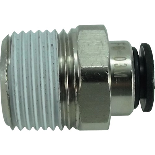 トラスコ中山 チヨダ ファイブメイルコネクタ 6mm・R3/8(ご注文単位1個)【直送品】