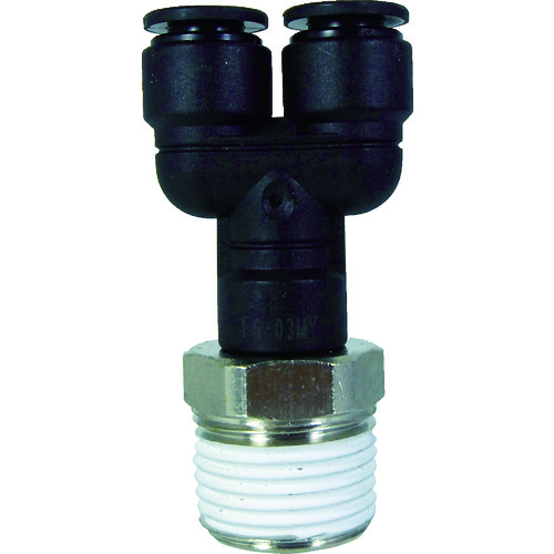 トラスコ中山 チヨダ ファイブメイルブランチワイ 6mm・R3/8(ご注文単位1個)【直送品】