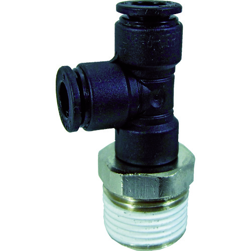 トラスコ中山 チヨダ チューブ継手 ファイブメイルランティ 6mm・R3/8(ご注文単位1個)【直送品】