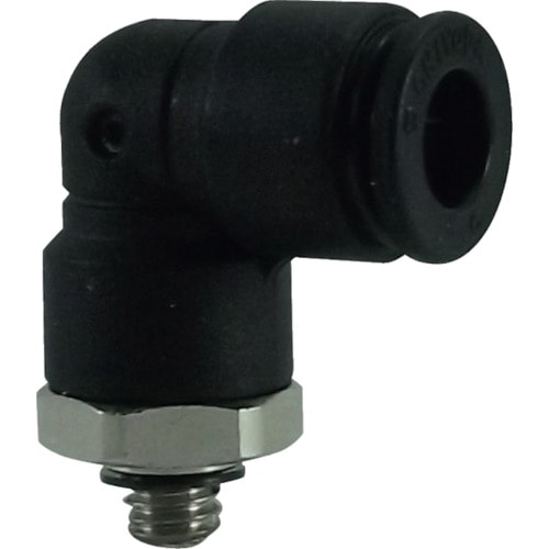 トラスコ中山 チヨダ ファイブメイルエルボ 6mm・M5X0.8(ご注文単位1個)【直送品】