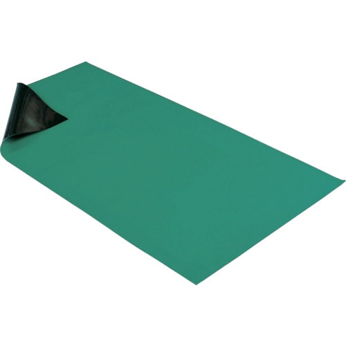 トラスコ中山 HOZAN 導電性カラーマット 1X1.8M グリーン(ご注文単位1巻)【直送品】