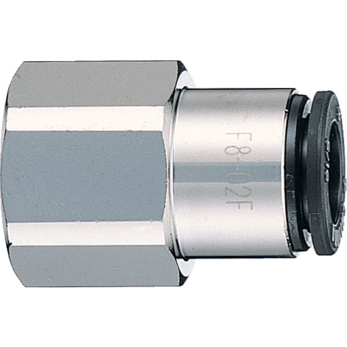 トラスコ中山 チヨダ ファイブフィメイルコネクタ- 8mm・Rc1/8(ご注文単位1個)【直送品】