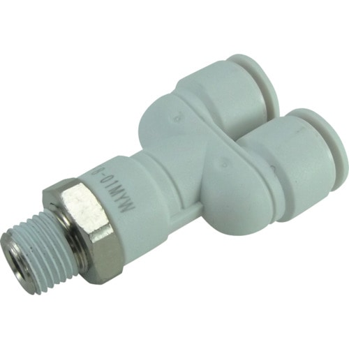 トラスコ中山 チヨダ ファイブメイルブランチワイ W(白)8mm・R1/8(ご注文単位1個)【直送品】
