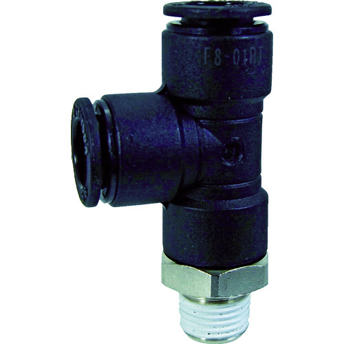 トラスコ中山 チヨダ チューブ継手 ファイブメイルランティ 8mm・R1/8(ご注文単位1個)【直送品】
