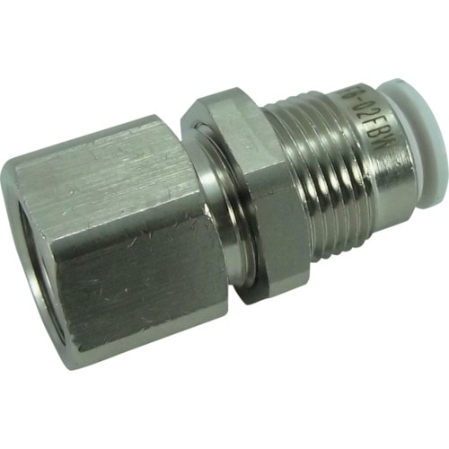 トラスコ中山 チヨダ チューブ継手 ファイブフィメイルバルク W(白) 8mm・RC1/4(ご注文単位1個)【直送品】