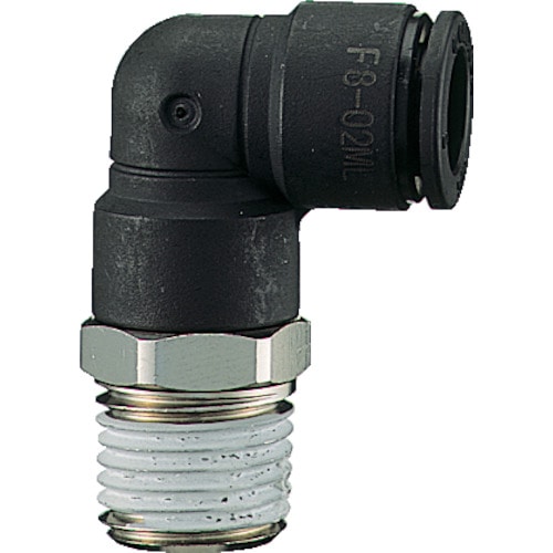 トラスコ中山 チヨダ ファイブメイルエルボ 8mm・R1/4(ご注文単位1個)【直送品】