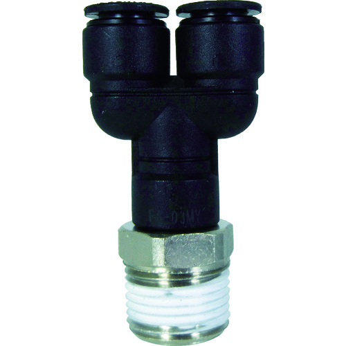 トラスコ中山 チヨダ ファイブメイルブランチワイ 8mm・R3/8(ご注文単位1個)【直送品】