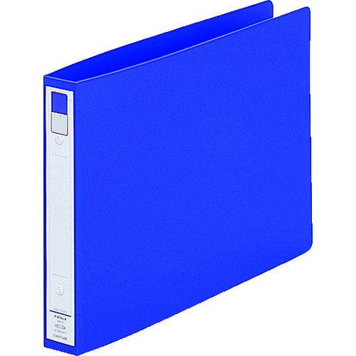 トラスコ中山 リヒト リング式ファイル A4 Eリングファイル(ヨコ型) 青（ご注文単位1冊）【直送品】