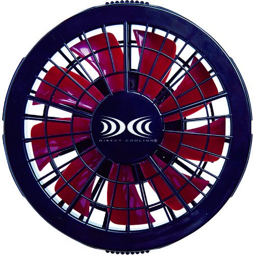 トラスコ中山 ジーベック 空調服 ワンタッチファン単体2個(クロ×アカ)FAN2200R-999-888(ご注文単位1セット)【直送品】