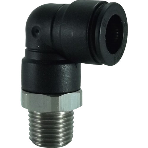 トラスコ中山 チヨダ ファイブSUSメイルエルボ 10mm・R1/4(ご注文単位1個)【直送品】