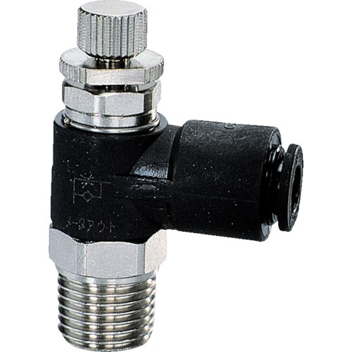 トラスコ中山 チヨダ ファイブSUSスピードコントローラα メーターアウト10mm・R3/8(ご注文単位1個)【直送品】