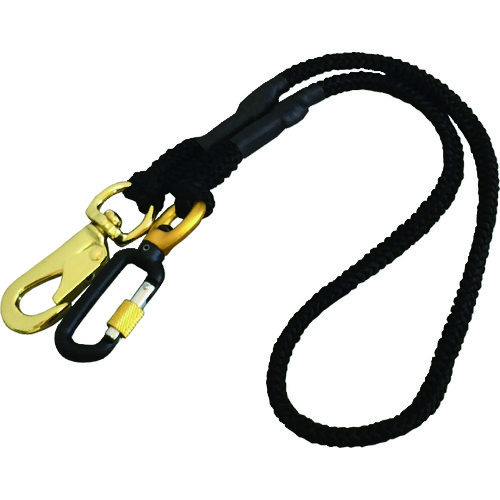 トラスコ中山 フジ矢 布製セーフティーコード(ロック付き・5kgタイプ・黒)(ご注文単位1個)【直送品】