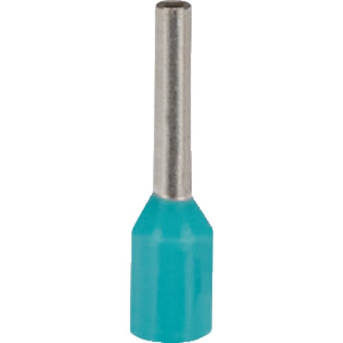 トラスコ中山 パンドウイット 絶縁付フェルール端子(SingleWire DIN規格) AWG24-22 ターコイズ 500本入 FSD74-8-D(ご注文単位1箱)【直送品】