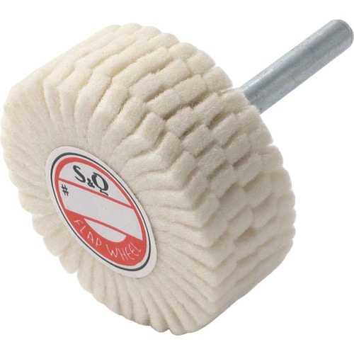 トラスコ中山 MURAKO 軸付フェルトスリットホイル外径80Φ幅30mm（ご注文単位5個）【直送品】