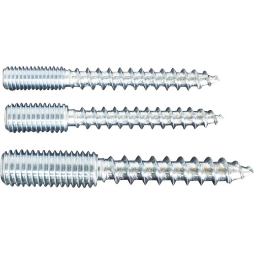 トラスコ中山 MIYAGAWA M10四角穴付スタッド木ねじ 三価クロメート 7X50 4本入(ご注文単位1袋)【直送品】