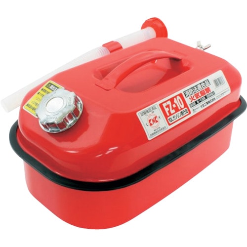 トラスコ中山 メルテック ガソリン携行缶10L(ご注文単位1缶)【直送品】