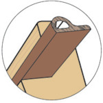 トラスコ中山 ニトムズ ドア・窓用気密パッキンP型(ご注文単位1巻)【直送品】